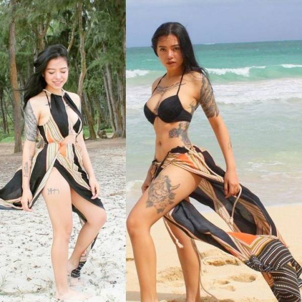 Bella Poarch Hot Beach Bikini Set Leaked - Britain - Usa on galpictures.com