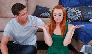 Sexy red head with a hot ass fucks her friend's brother on galpictures.com