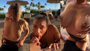 Therealbrittfit Public Blowjob Cum On Tits Video Leaked on galpictures.com