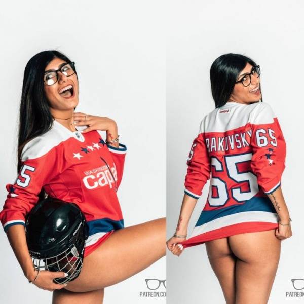 Mia Khalifa Hockey Jersey Sexy Photoshoot Set Leaked - Usa on galpictures.com