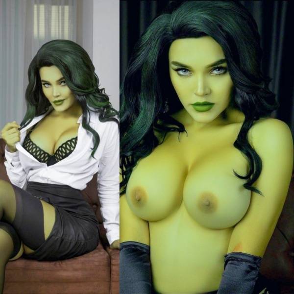 Kalinka Fox She-Hulk Cosplay Patreon Set Leaked - Russia - Usa on galpictures.com