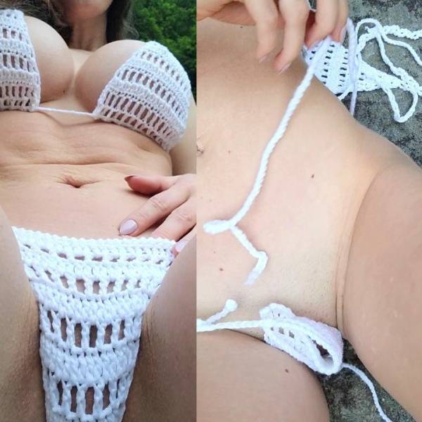 Abby Opel Nude White Knitted Bikini Onlyfans Video Leaked - Usa on www.galpictures.com