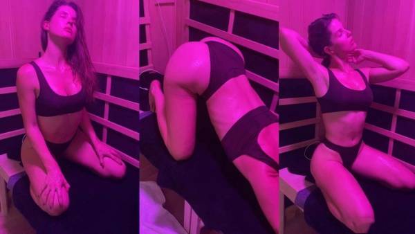Amanda Cerny Bikini Sauna Stretching OnlyFans Video Leaked on galpictures.com