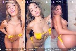 Lyna Perez Sexy Yellow Bikini Strip Tease Video Leaked on galpictures.com