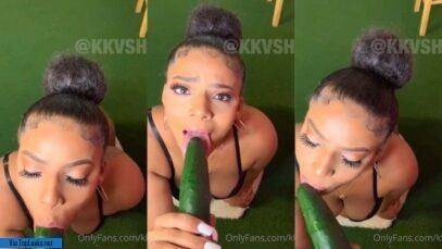 Sexy Kkvsh Learns To Blowjob On A Big Cucumber on galpictures.com