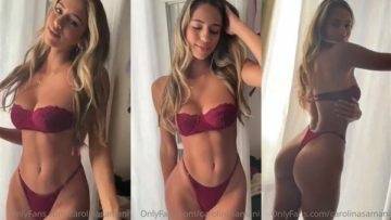 Carolina Samani Nude Bikini Teasing Video Leaked on galpictures.com