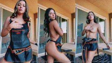 Arianny Celeste Nude in Carpenter Dress Teasing Video Leaked on galpictures.com