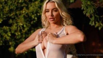 Lindsey Pelas Nude See Through Lingerie Tease Video on galpictures.com