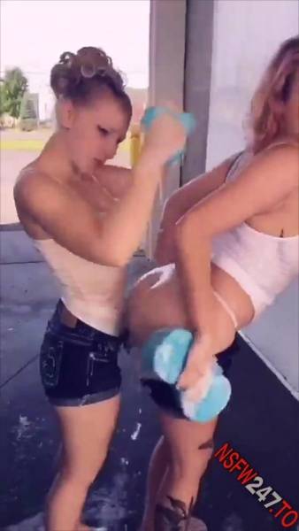 Asia Riggs & Audrey Spocket sexy car wash snapchat premium xxx porn videos on galpictures.com
