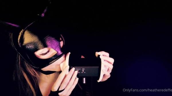 Heatheredeffect ASMR - 28 October 2020 - Cat Woman Ear Eating mini ear eating ASMR video on galpictures.com