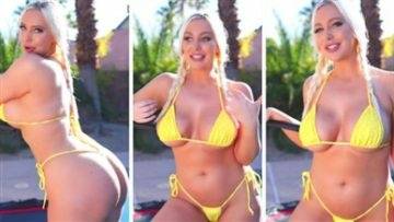 Tara Babcock Youtuber Yellow Bikini Video Leaked on galpictures.com