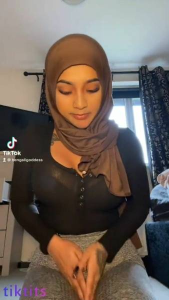 Arab Tik Tok girl 21+ can not hide her sexy tattooed body under the hijab nsfw on galpictures.com