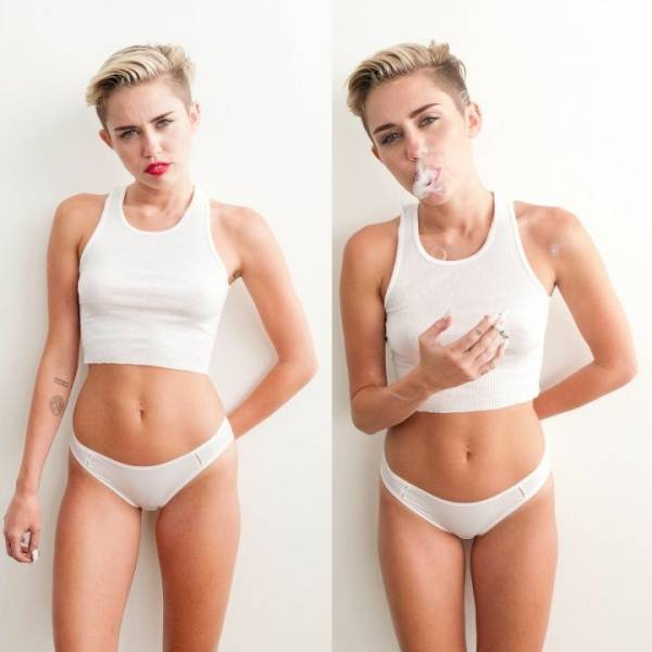 Miley Cyrus See-Through Panties BTS Photoshoot Leaked - Usa - state Montana on galpictures.com