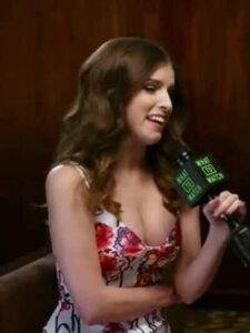 Tiktok Porn Anna Kendrick showing off her cleavage on galpictures.com