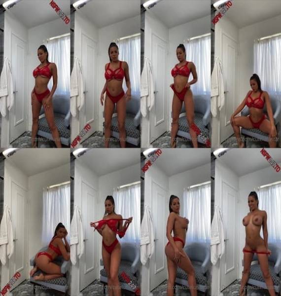 Luna Star - Red Lingerie on galpictures.com