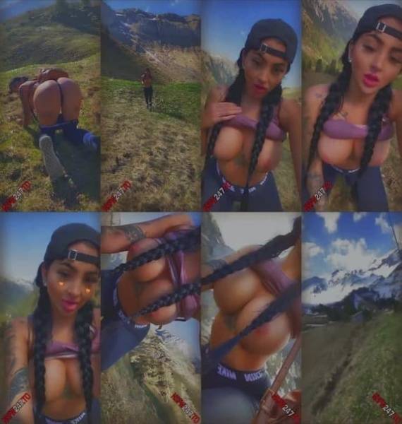 Celine Centino quick hiking tease snapchat premium 2020/09/13 on galpictures.com
