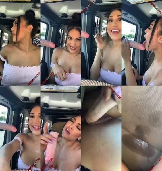 Rainey James public in car sucking dildo snapchat premium 2019/09/06 on galpictures.com