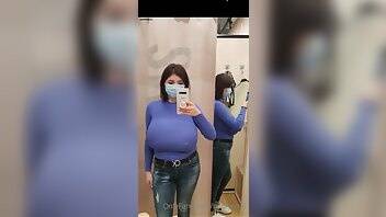 Busty Ema OnlyFans 01 Blue Sweater on galpictures.com