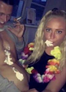 Swedish teen sucking off boy at a party - Sweden on galpictures.com