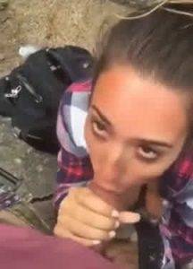 Blowjob Outdoor with Cum in Mouth on galpictures.com