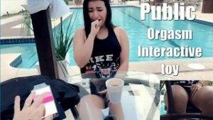 Sexy Public Female Orgasm Interactive Toy Beautiful Face Agony Torture Teen on galpictures.com