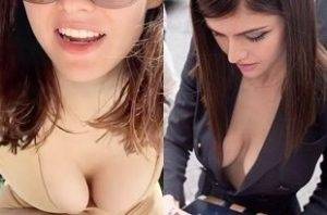 Alexandra Daddaria Candid Close-Up Cleavage Compilation on galpictures.com