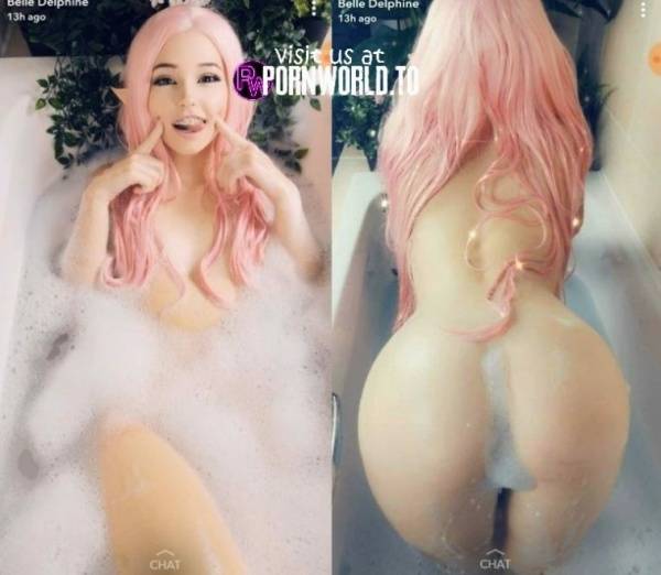 BELLE DELPHINE having fun on the huttub onlyfans leaked on www.galpictures.com