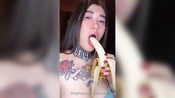 Yoursuccub leaked Banana Sucking Onlyfans XXX Videos on galpictures.com