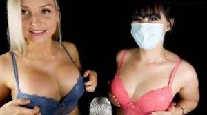 ASMR Network Bra Scratching with Masked ASMR Video on galpictures.com
