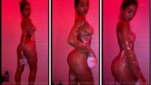 Carolina Samani nude shower on galpictures.com