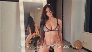 Marta Maria Santos Nude White Thong Teasing Video Leaked on galpictures.com