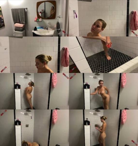 Blake Blossom - dildo masturbation in shower on galpictures.com