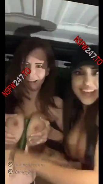 Justine Aquarius & Rainey James cucumber masturbating with anal plug snapchat premium xxx porn videos on galpictures.com