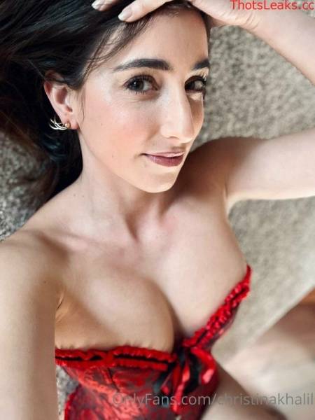 Christina Khalil Red Corset Onlyfans Video Leaked on galpictures.com