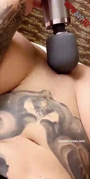 Cassie Curses Hitachi masturbating on the floor snapchat premium xxx porn videos on galpictures.com