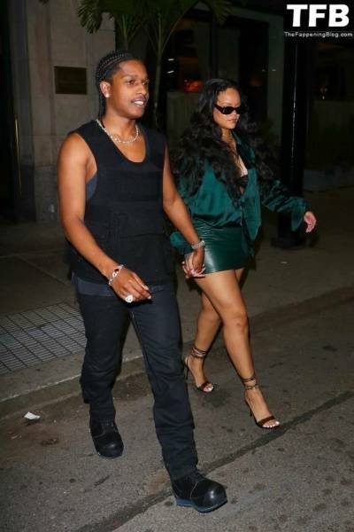 Rihanna & ASAP Rocky Enjoy a Date Night at the Ned Hotel on www.galpictures.com