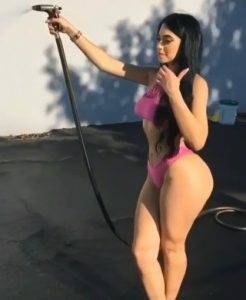 Jailyne Ojeda Washing The Truck In Sexy Bikini HD on galpictures.com