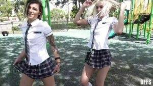Brave Watchman Brick Danger Caught Bad Girls In Skirts And Punished Them on galpictures.com