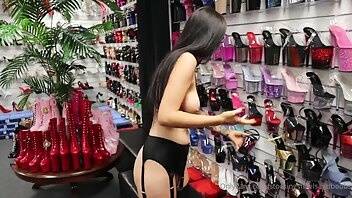 Stockingsheelsandboobs rose gets to pick out a pair of shoes after her youtube reviews nude of co... on galpictures.com