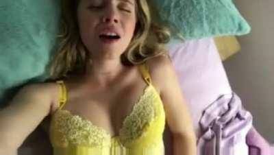 Sydney Sweeney on her back with her big breasts heaving in pleasure is a great look on galpictures.com