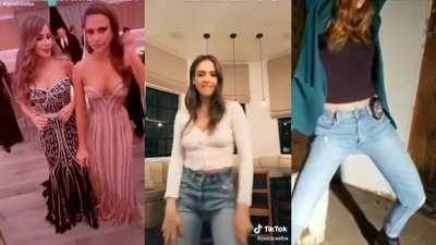 Jessica Alba sure has the legs and the moves to make any man hard on galpictures.com