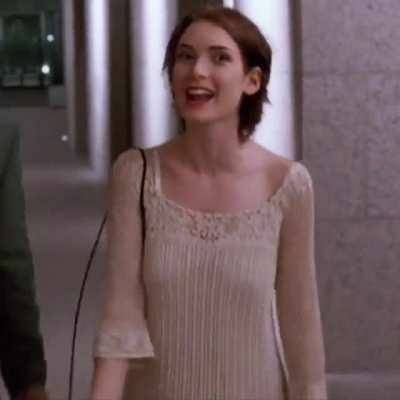 Winona Ryder's 23 year old tits bouncing around on galpictures.com
