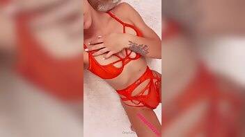 Therealbrittfit body play red lingerie onlyfans videos leaked on galpictures.com
