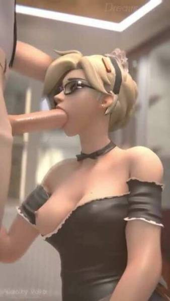 Maid Mercy's special blowjob service (Dreamrider, Volkor) [Overwatch] on galpictures.com
