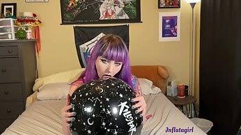 Inflatagirl cumming on goth beach ball with vibrator xxx video on galpictures.com
