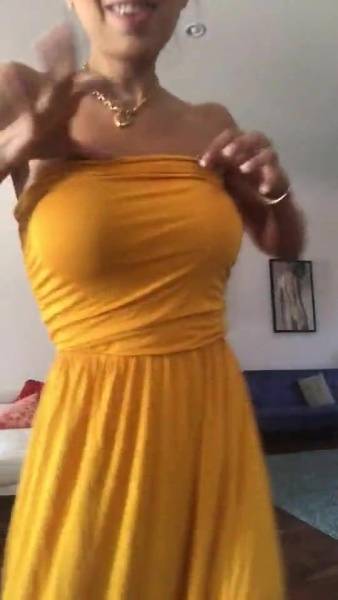 Trinity St Clair yellow dress onlyfans porn videos on galpictures.com