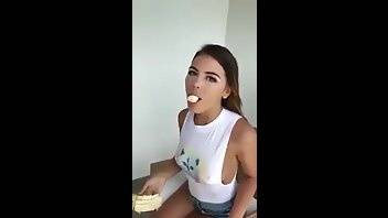 Adriana Chechik eats banana premium free cam snapchat & manyvids porn videos on galpictures.com