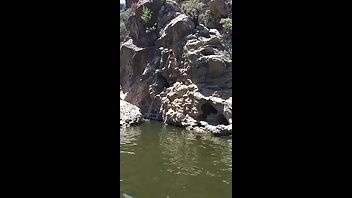 Davina Davis jumps off a cliff premium free cam snapchat & manyvids porn videos on galpictures.com