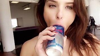 Leah Gotti sucks a can of Red Bull premium free cam snapchat & manyvids porn videos on galpictures.com