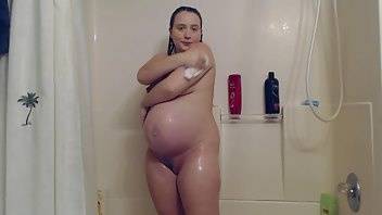 Lanna Amidala 35 weeks pregnant shower head cum xxx premium porn videos on galpictures.com